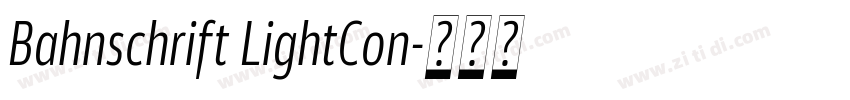 Bahnschrift LightCon字体转换